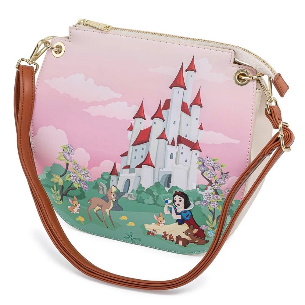 Loungefly Disney Snow White Castle Scene Crossbody Bag - Picture 10 of 11